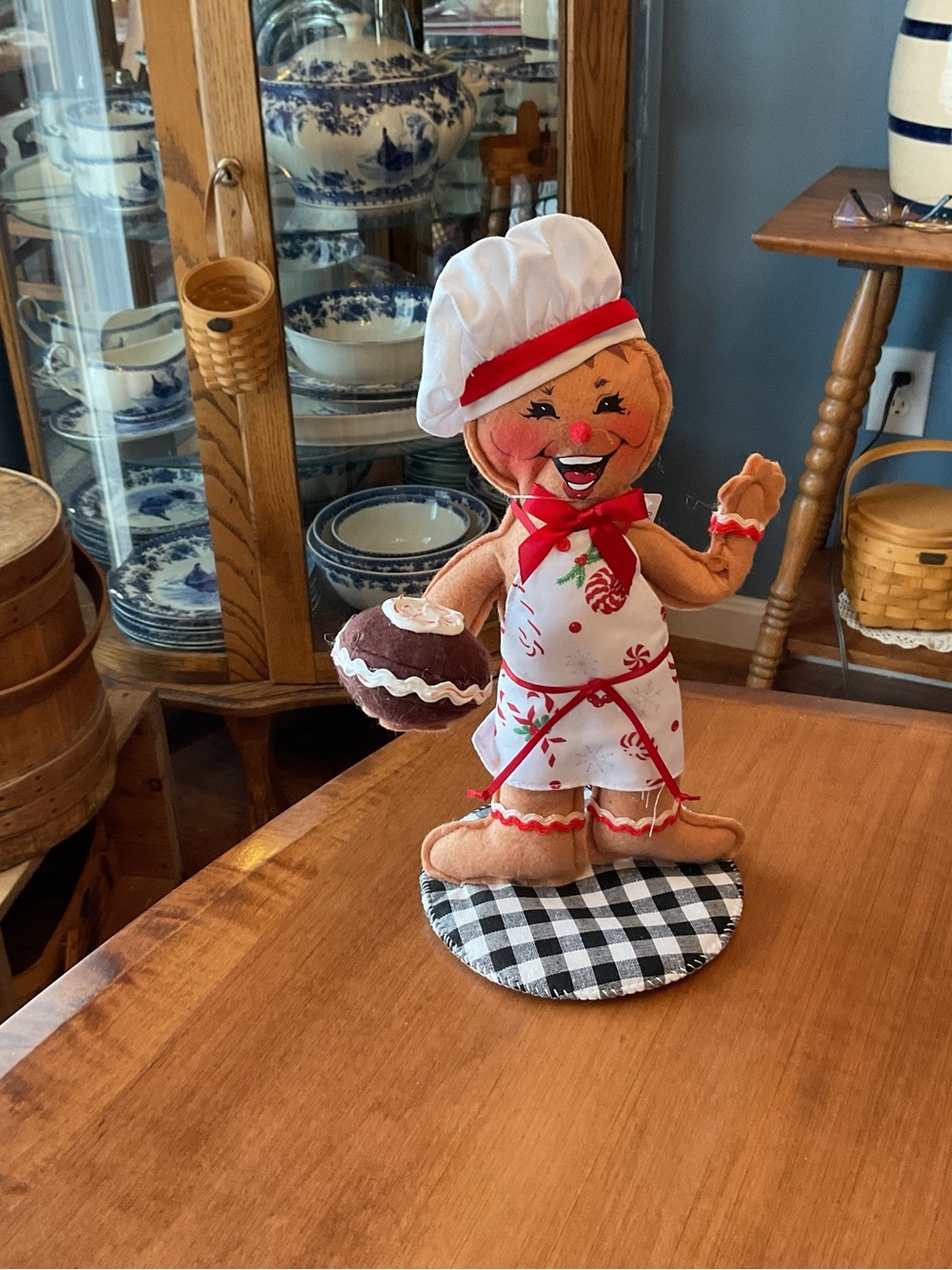 Annalee Candy Cane Lane Gingerbread man nwt